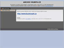 Tablet Screenshot of mubph.cz